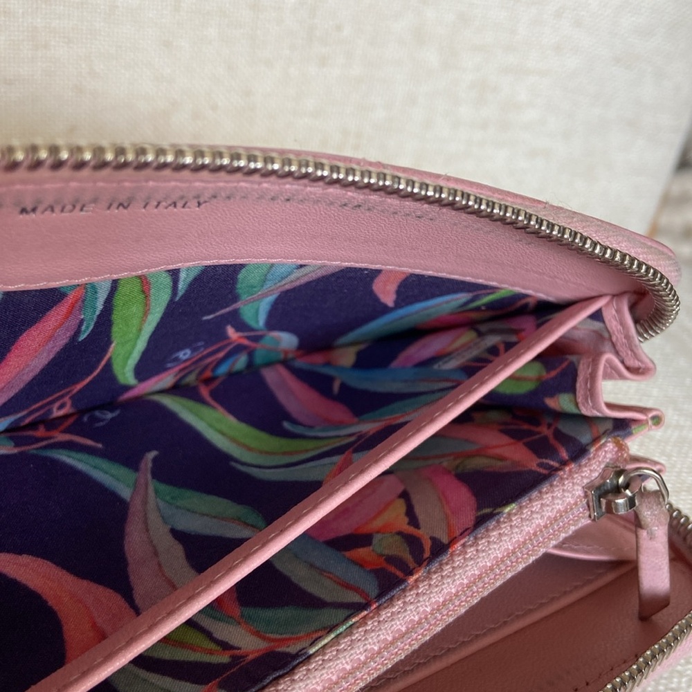 Chanel Pink Stitched Zippy Wallet - Picture 10 of 14